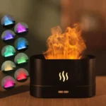 Night Light Gift Set Decor Fire Flame Humidifier